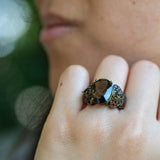 Silver “Smoky”Quartz Ring - Heron & Swan