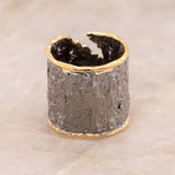 Bora Amethyst Ring in Sterling Silver - Heron and Swan