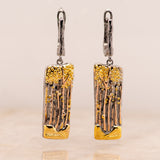 Marya Earrings in Sterling Silver - Heron and Swan