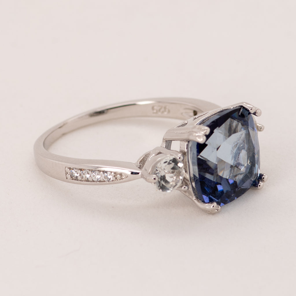 Melina Blue Quartz Ring - Heron and Swan