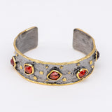 Caera Zircon Bracelet in Sterling Silver - Heron and Swan
