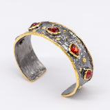 Caera Zircon Bracelet in Sterling Silver - Heron and Swan