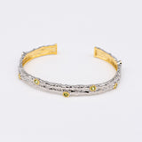 Laurel Peridot Bracelet in Sterling Silver - Heron and Swan